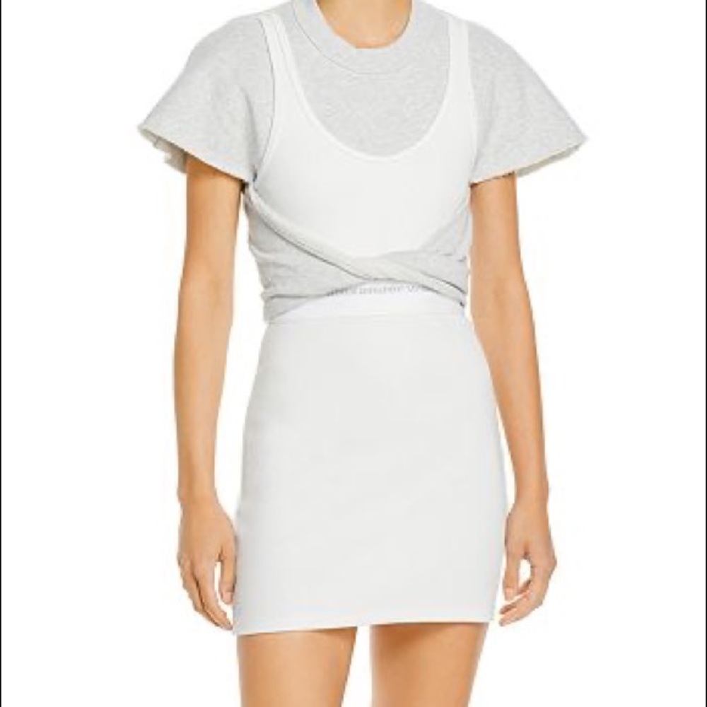 Alexander Wang.T hybrid tank sweatshirt dress size medium